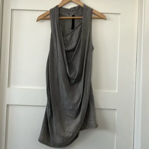 Asymmetrical draped long tank by 10 Days